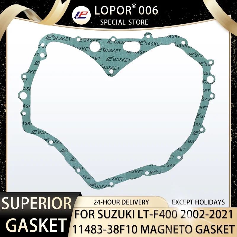 LOPOR Motorcycle Engine Crankcase STARTER MAGNETO Cover Gasket Seal For SUZUKI LT-F400 LTAF00 LT-F LTF 400 11483-38F10