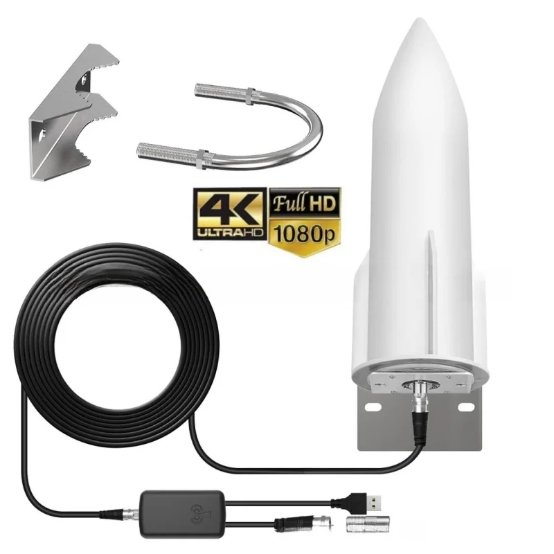 

Duke Indoor And Outdoor Digital TV Rocket Barrel Antenna HDTV DVB-T2 ATSC Home Ground Wave Antenna