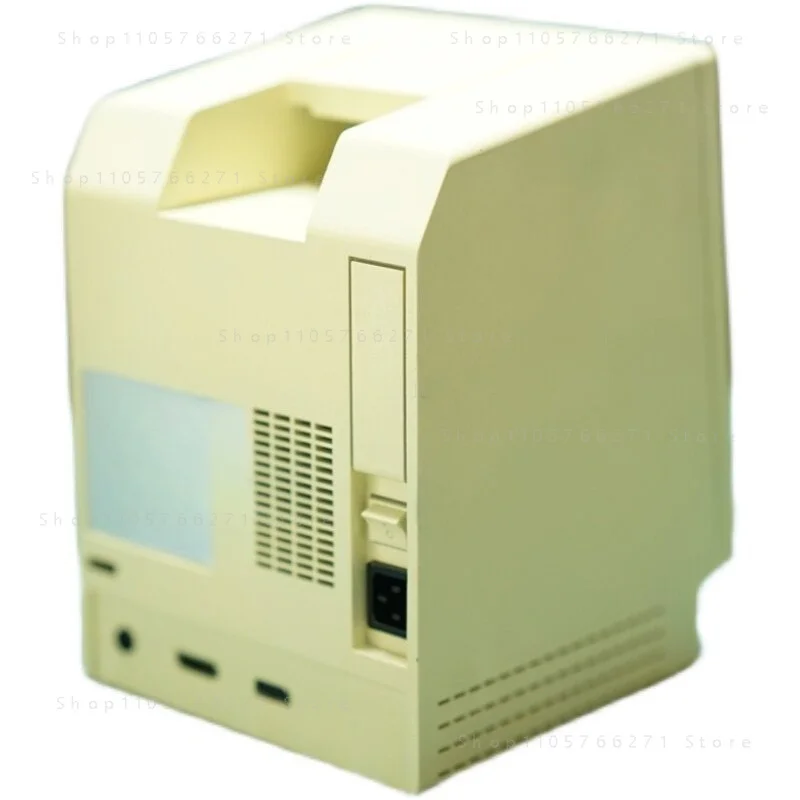 Vintage Macintosh Replica Case with 7-inch Secondary Screen USB-C Mini Display for Desktop Decor System Monitor & Photo Frame