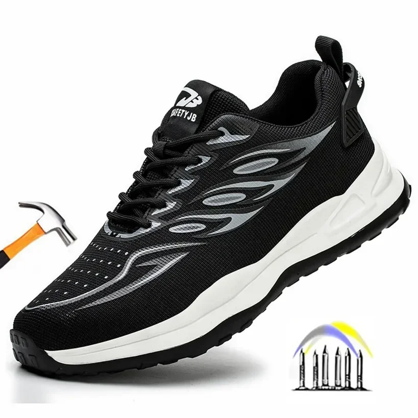 

Непрокалываемые защитные кроссовки, рабочие ботинки для строительства, мужские рабочие ботинки, Рабочая обувь с железом, удобная защитная обувь для женщин