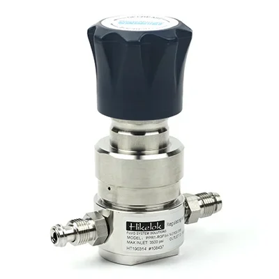 High pressure 3500 psi high purity stainless steel 1/4''  OD VCR pressure reducing regulator