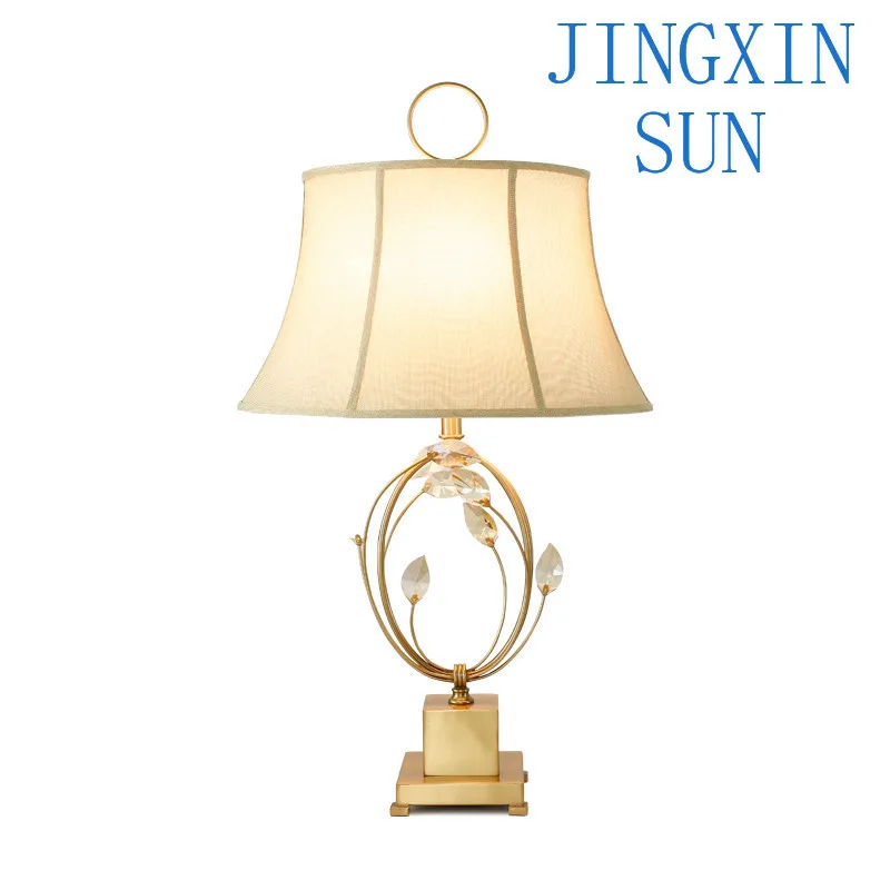 Modern European neoclassical crystal creative hotel clubhouse model room living room bedroom bedside table lamp
