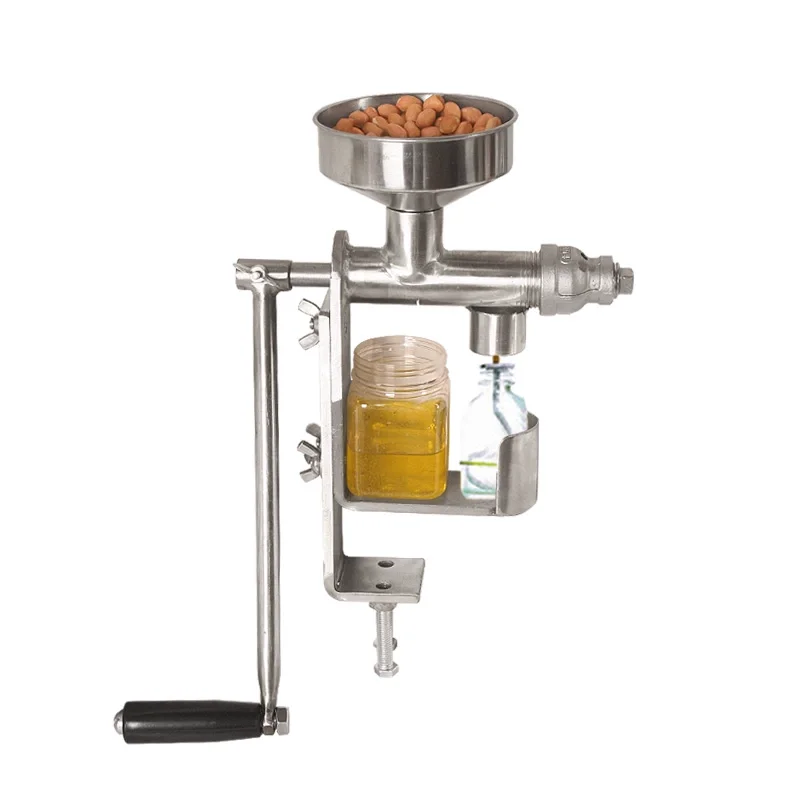 Stainless Steel Hand Crank Household Small Miniature Oil Press Peanut