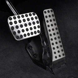 Stainless Steel Rest Pedal Pads for Mercedes Benz C E S GLK SLK CLS SL-Class Accelerator Brake Footrest Pad Interior Parts