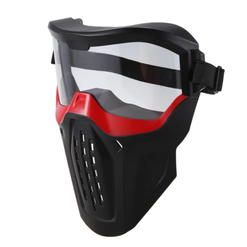 Masker pelindung Eyeglass untuk Nerf Blaster Out Door game merah