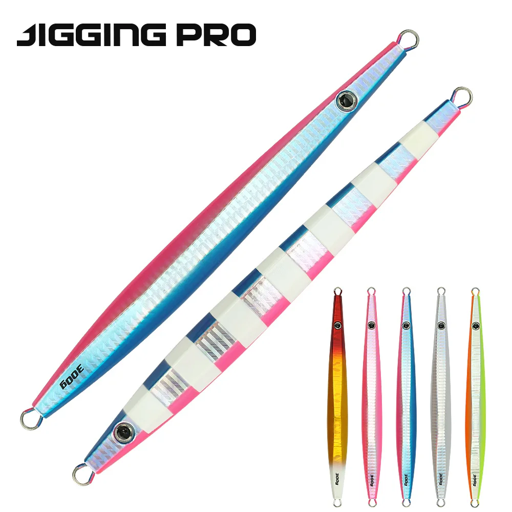 Jiggingpro 300g 400g Deep Sea Fishing Lure Metal Jigs Saltwater Jigging Lure Slow Pitch Jig