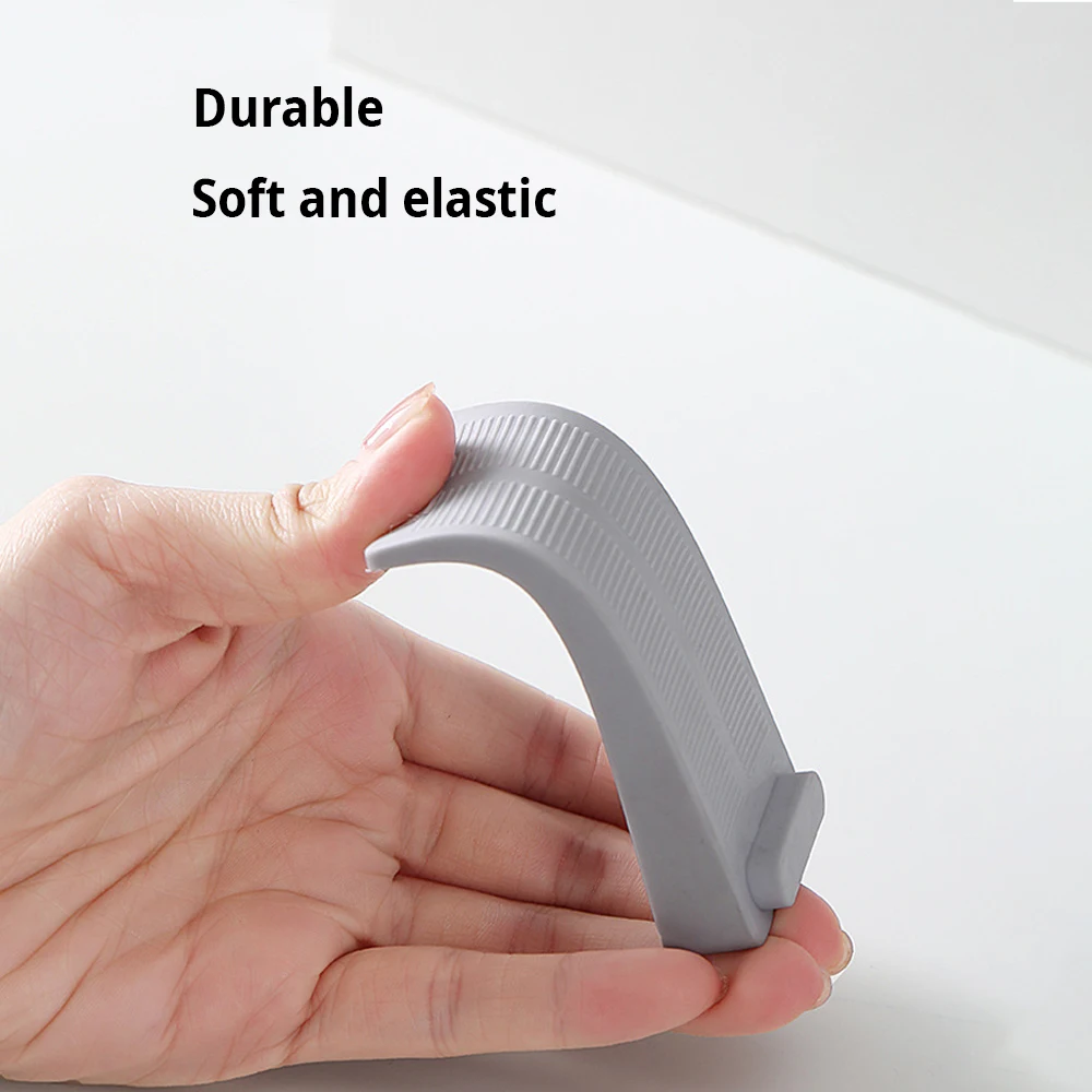 

Front Door Stopper Anti-collision Can Move Rubber Doorstop Household Use No Need to Punch Holes Wedge Hardware Home