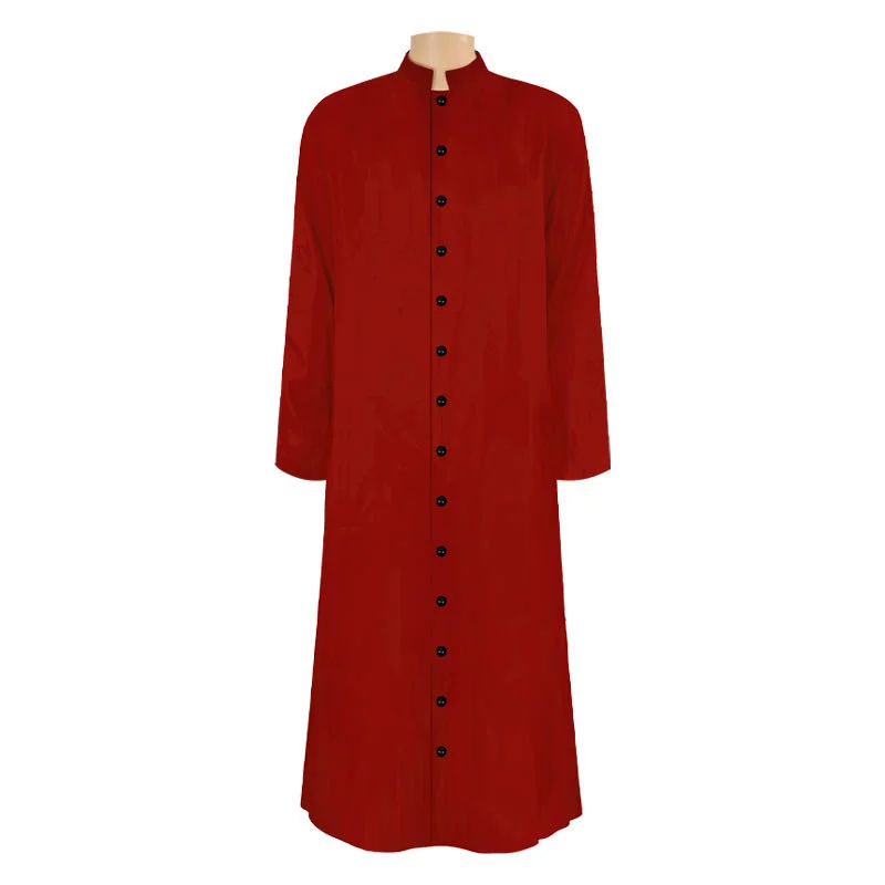 Cosplay legend claster Robe Cassock con Cincture medievale sclergyman parments Roman Priest Robe Cassock Costume