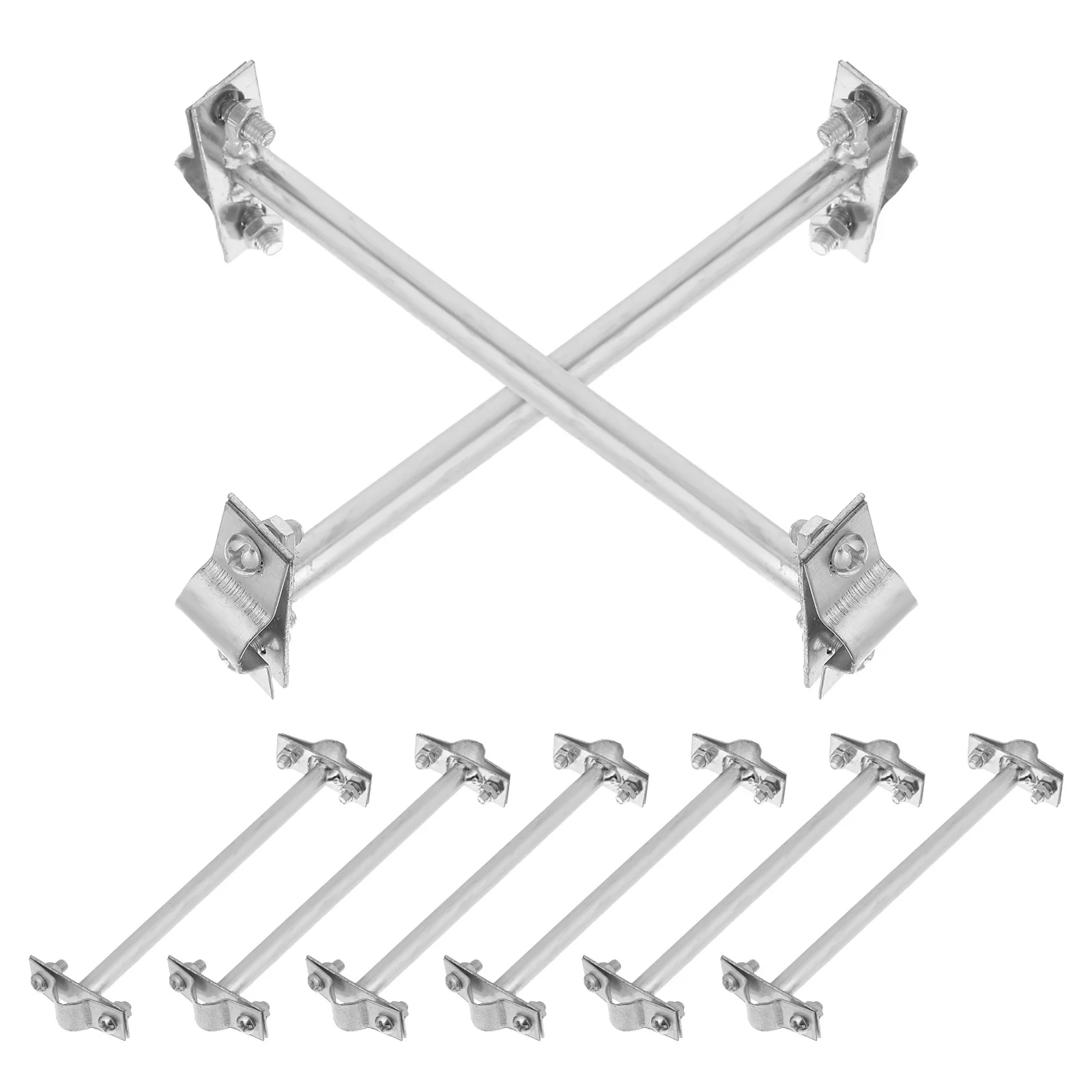 8pcs Bracket Weatherproof High Conductivity Support Clips Outdoor Protection Mount For Wall Roof Electrical