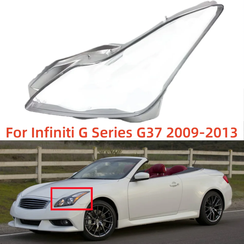 

Pop For Infiniti G Series Coupe G37 2009 To 2013 Auto Accessories Headlights Lamp Lens PC Plastic Products