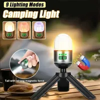 Portable LED Camping Light Mini Rechargeable Work Lights Color 5-IN-1 Led Torch Outdoor Waterproof Tent Lamp Emergency Lantern