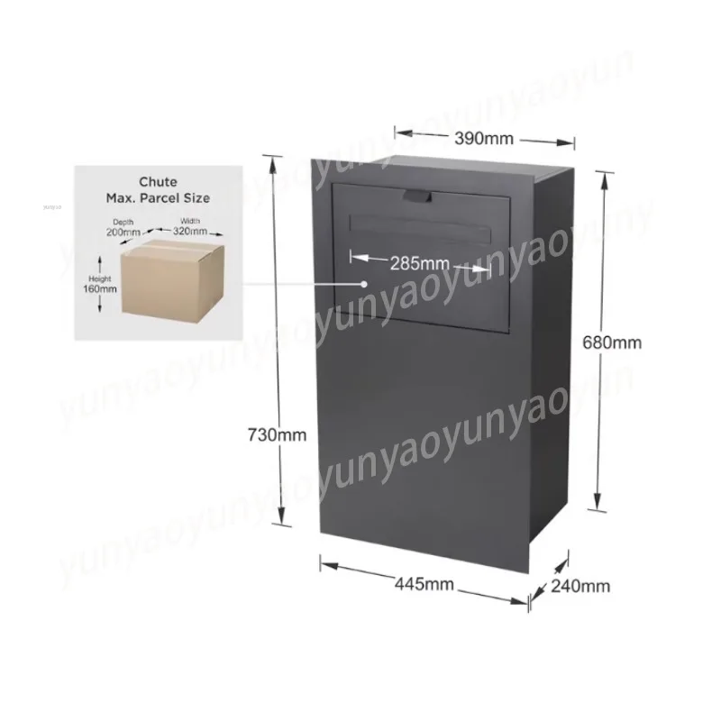 

Надежный антивандальный почтовый ящик для дома и офиса, шкаф для хранения личных посылок и почтовых отправлений