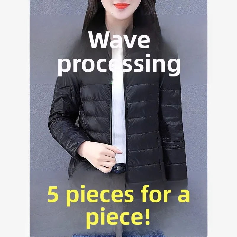 المرأة أسفل القطن Jaet شتاء جديد Faion خفيفة الوزن الدفء ملابس خارجية الخبز Sle معطف عادي رقيقة ort طول #3