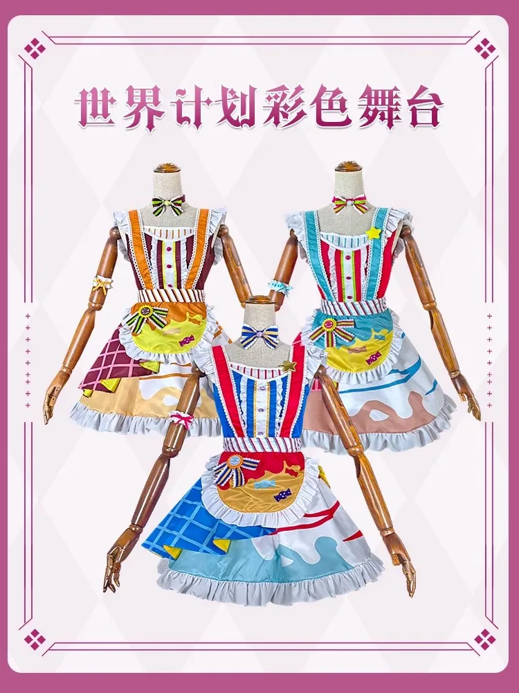 PJSK Rin Kusanagi Nene Ootori Emu Cosplay Costumes Game Project Sekai Dress Party Suit Halloween Uniforms Custom Made