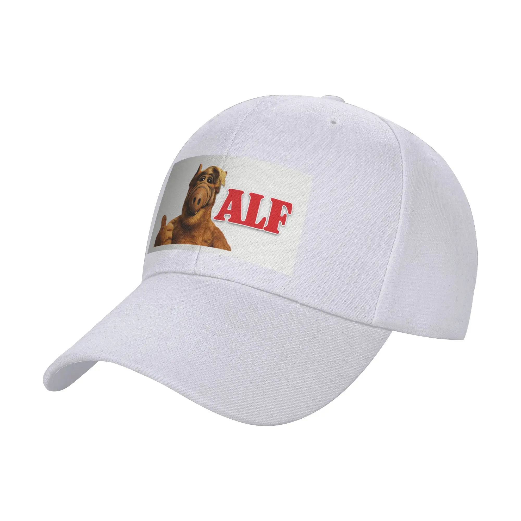 Alf 60 Curved Brim Baseball Cap Collegiate Style Black Cap