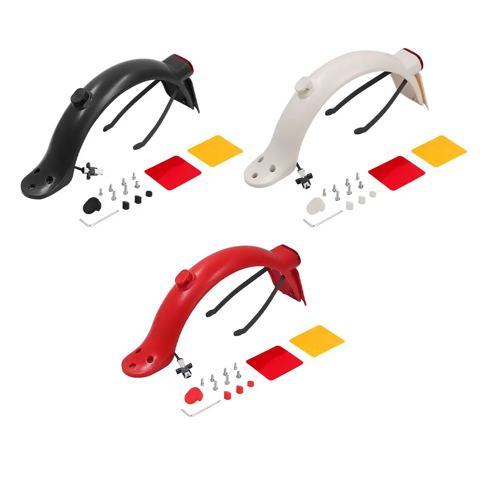 

Задний комплект для крыльев, комплект заднего крыла для электрического скутера с крючком и задним фонарем для Xiaomi Mi3 Pro 2, задний брызговик