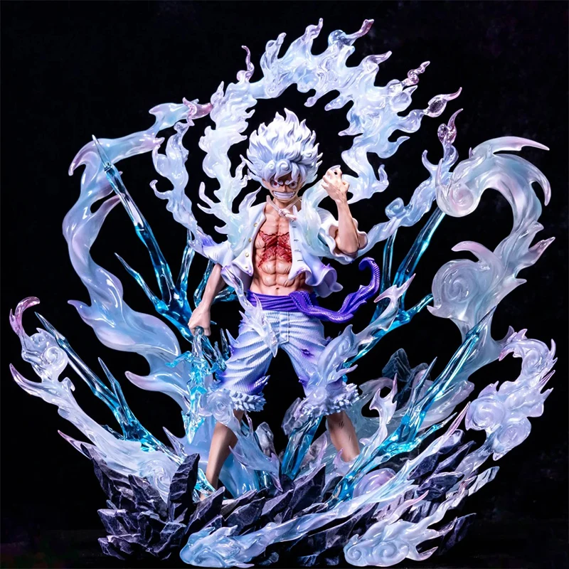 

【Hot-Sale】30cm Jt One Piece Character Nika Luffy Cartoon Character Desktop Ornaments Statue Luffy Gk Hand-Made Tide Play Model