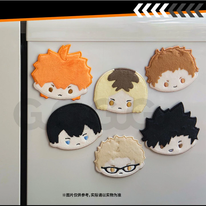 Anime Haikyuu!! Kozume Kenma Shoyo Hinata Accessories Cartoon Plush Dolls Fridge Magnet Refrigerator Magnets Xmas Toys Gift