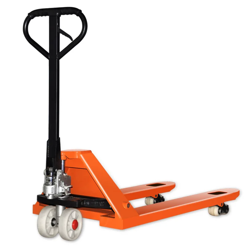 Forklift manual hydraulic handling truck 1 ton 2t push lifting loading and unloading truck lifting pallet truck for home