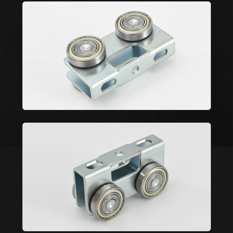 4 Wheel Trolley Smooth Operation Roller Component for Home Curtains