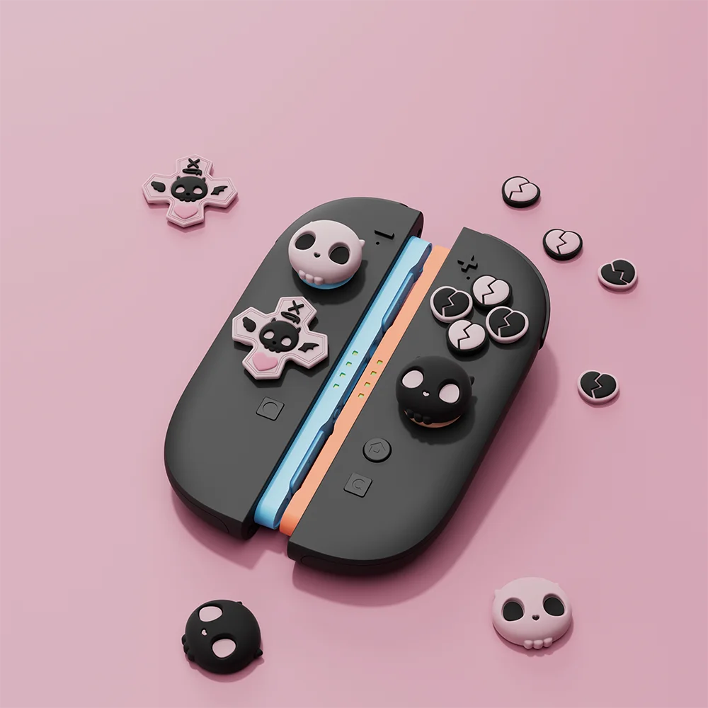 مجموعة أغطية أزرار GeekShare Cross D-Pad متوافقة مع Switch 2، أغطية غطاء ملصق لأزرار المفاتيح ABXY لـ NS2