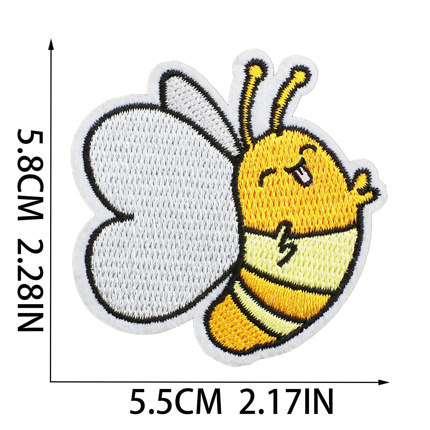 Bee glasses phone Duck Lightning Cloth Embroidered Applique Sewing Clothes Apparel Decoration Patch Iron on Stickers