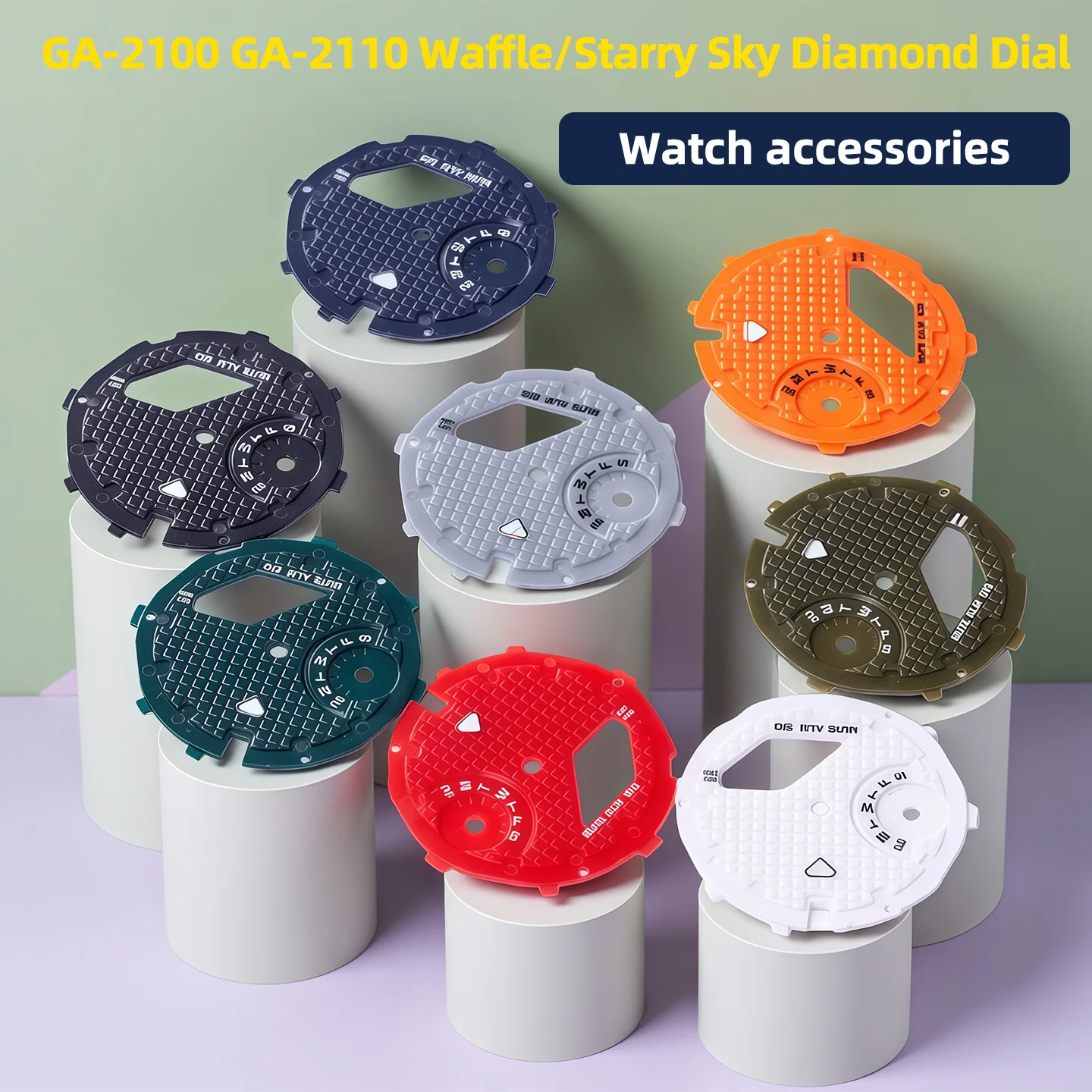 GA-2100 GA-2110 Waffle Dial FOR Casio Watch GA2100 series Personality Modified Starry Sky Diamond Dial Watch accessories