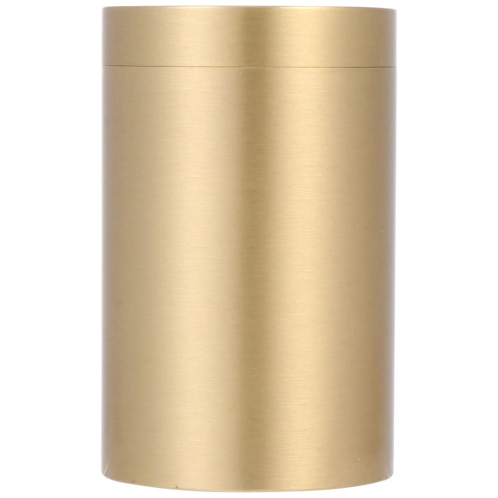 

Copper Tea Canister Sealed Jar for Loose Leaf Tea Storage Kitchen Container Portable Metal Cans Simple Multi Function