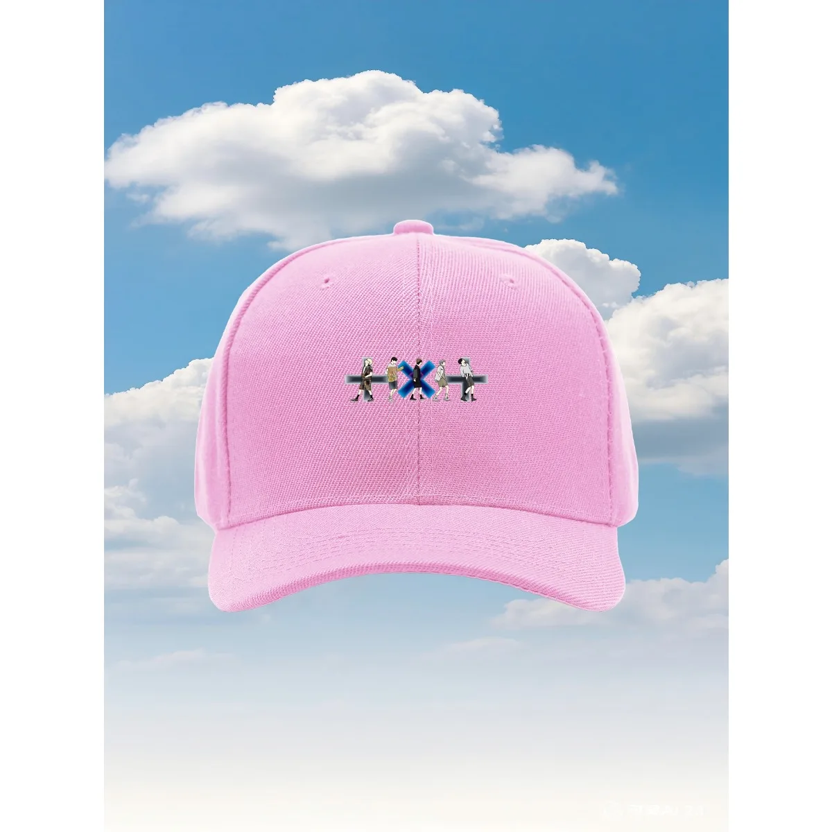 Txt 0x1=lovesong Mv Walking Minimalist Color Ver 2025 نموذج جديد قبعة سائق الشاحنة مع مقاس قابل للتعديل وفكرة تصميم مطبوعة ممتعة