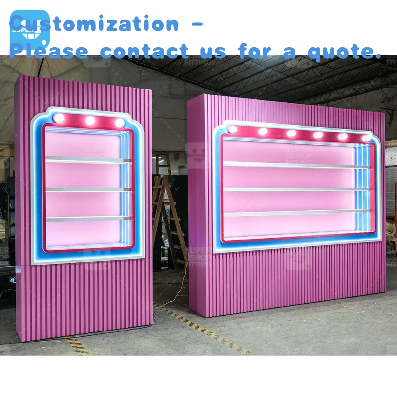 

На заказ. Розничный магазин игрушек, настенные витрины, индивидуальная бутиковая витрина, светодиодное освещение, витрина для магазина когтей