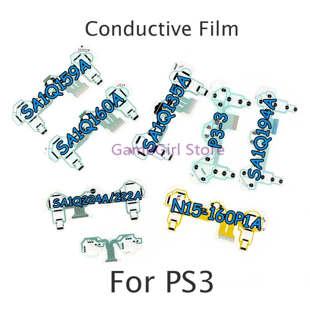 

200pcs For Playstation 3 PS3 Conductive Film Flex Cable P3-3 SA1Q135A SA1Q159A SA1Q160A SA1Q194A SA1QW224A/222A N15-160P1A