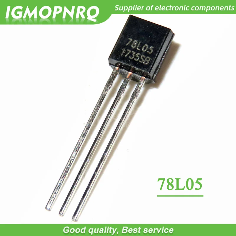 100pcs/lot Three-terminal regulator transistor TO-92 package 78L05 line 7805 5V regulator laptop chip new original