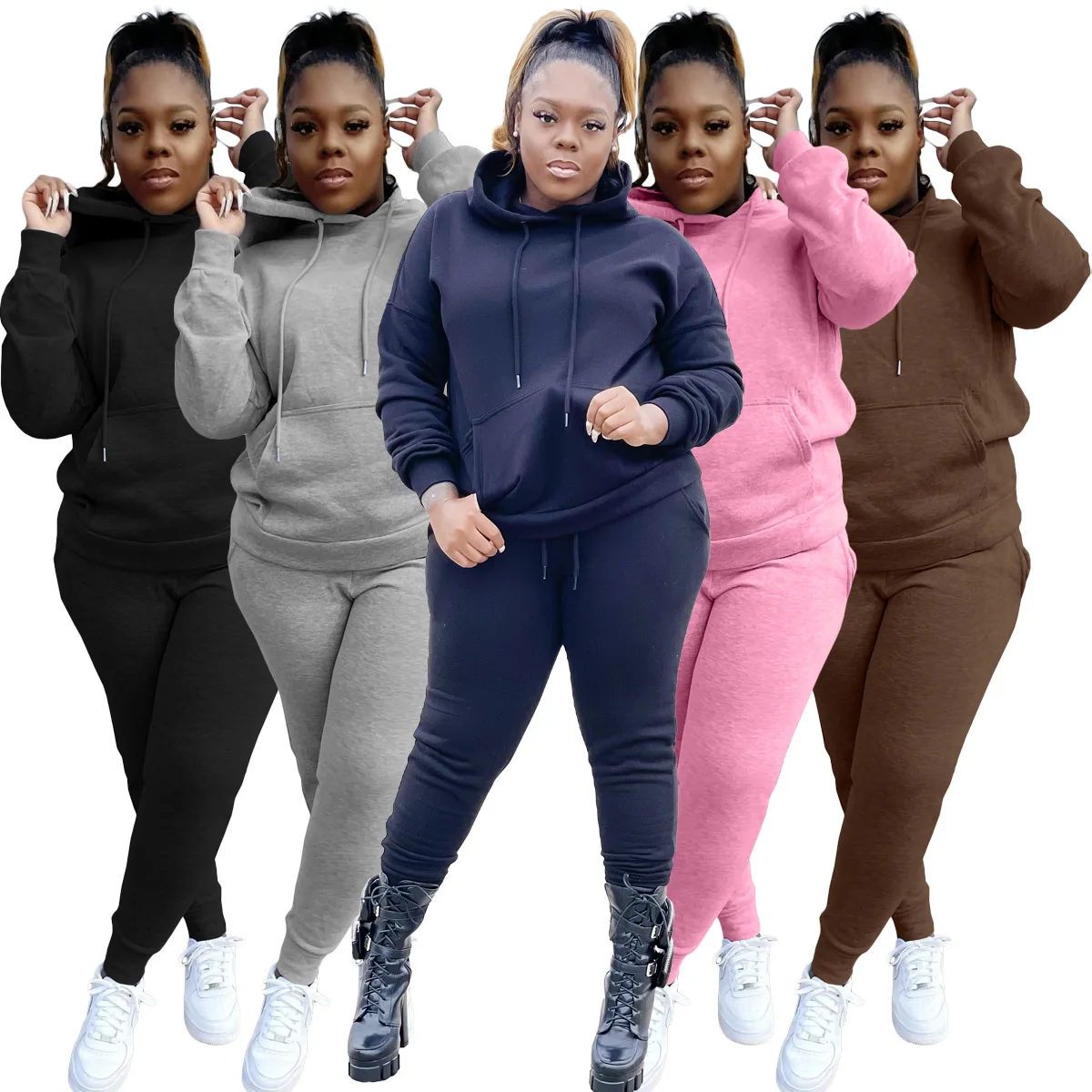 

Women's Tracksuit Two Piece Set Hoodies Jogger Pants Sets Female 2022 Autumn Casual Lady Sportswear Suit