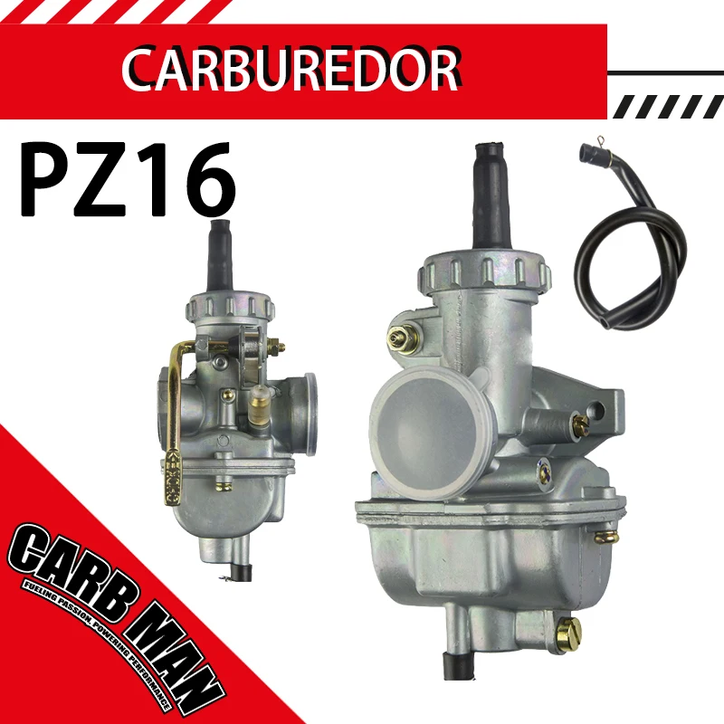 PZ16 16mm Motorcycle Carburettor Hand Choke For 50cc 70cc 90cc 110cc Engine Dirt Bike Go Kart ATV Quad Carb