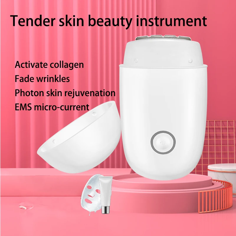 Smart Library Handheld Home Use Microcurrent Facial Toning Device Professional Rejuvenation Face Lift Machine Microcurrent