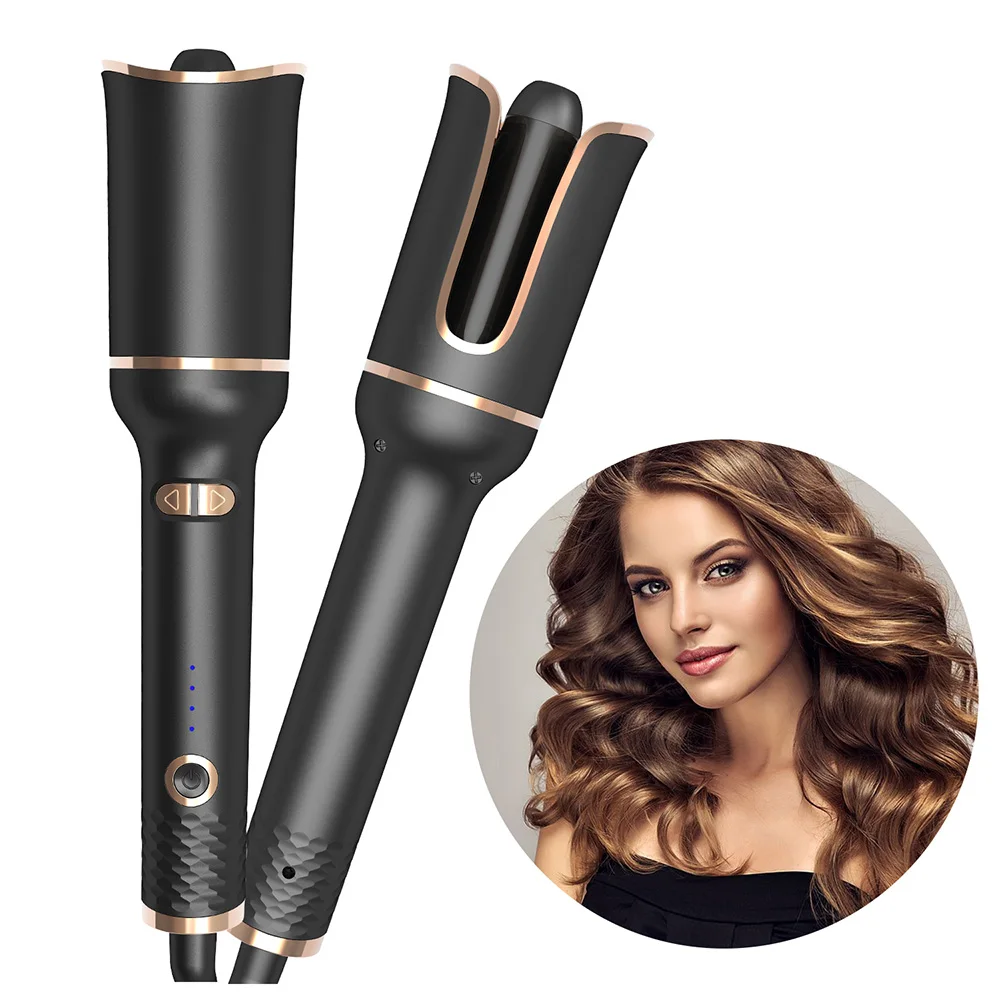 

5colors Girl Gift Torch Auto Rotating Ceramic Hair Curler Automatic Iron Styling Tool Curling Wand Air Spin Curler Hair Waver