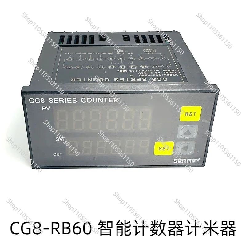 YbjCG7-RB60 6-Digit Industrial Digital Counter Relay Output 72*72mm Drop Shipping