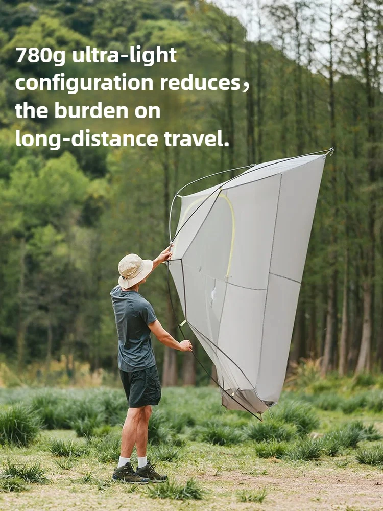 Naturehike ستار تريل EXT خيمة تخييم خفيفة للغاية واحدة المشي لمسافات طويلة في الهواء الطلق خيمة مقاومة للماء 10D النايلون الدراجات الظهر خيمة #1