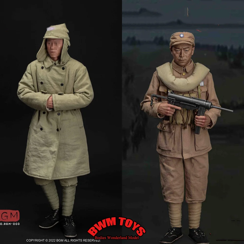 

BGM-002 BGM-003 1/6 Reactionaries Down Soldier Costume Clothes Set Hat Accessory Model for 12'' Male Action Figure Body Dolls