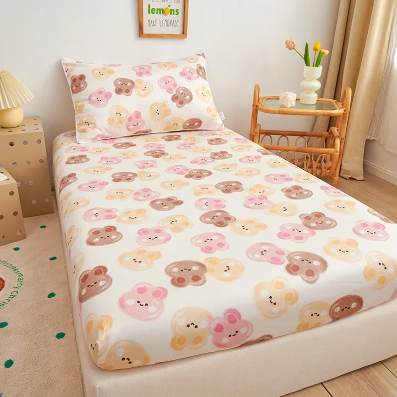 

Class A cotton 60 long-staple cotton satin cartoon kindergarten children's dormitory single mattress single piece pure cotton