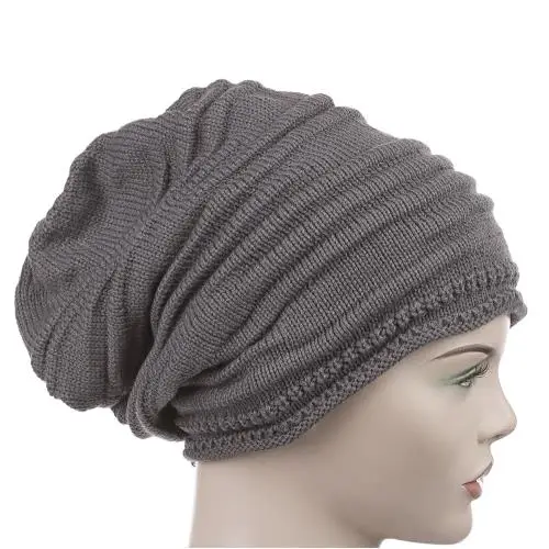 Striped Acrylic İp Beret