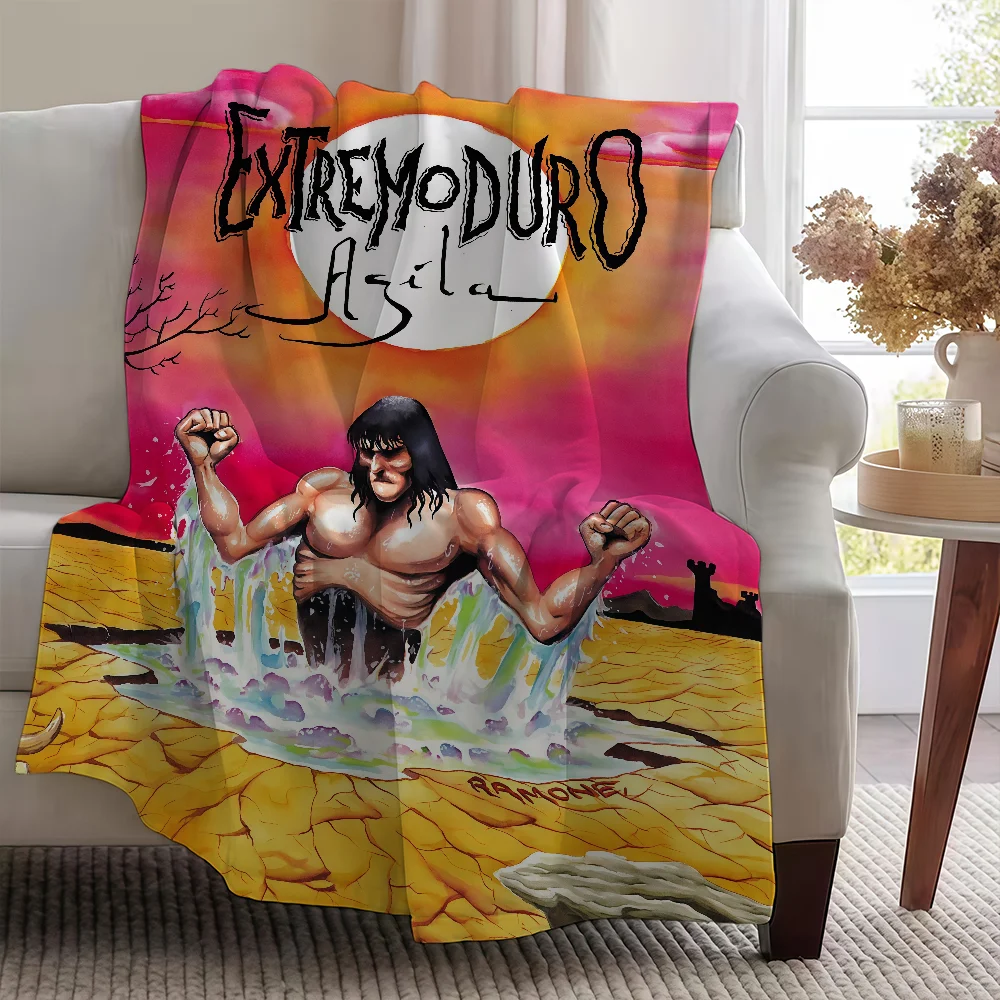 Rock Blanket Soft Band Warm Furry E-ExtremoduroS Throw Super Kids Toys Bed HN Sofa Car Cradle