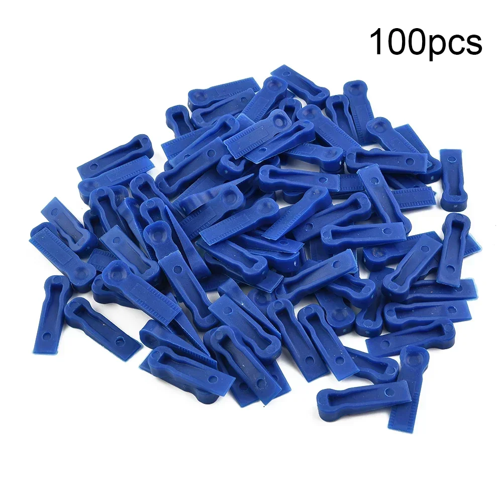 100pcs Plastic Tile Wedge Spacer Leveling Clips Floor Locator Wall Ceramic Tiling Laying Adjustment Construction Tool