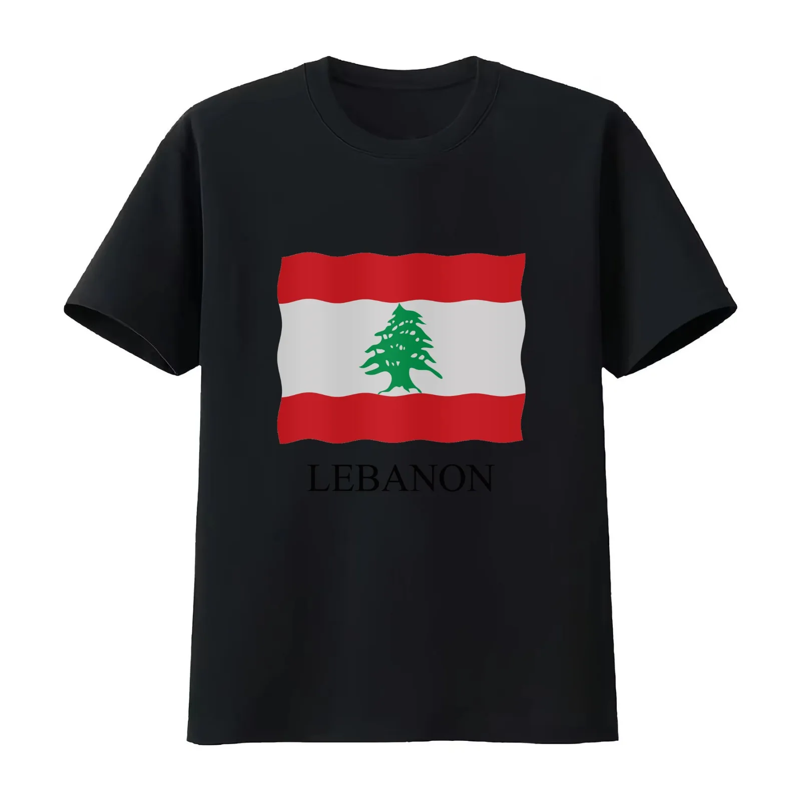 Lebanon flag T-Shirt Summer Casual Cotton Tee Oversized Streetwear Tops Vintage Graphic Print Loose Fit Short Sleeve