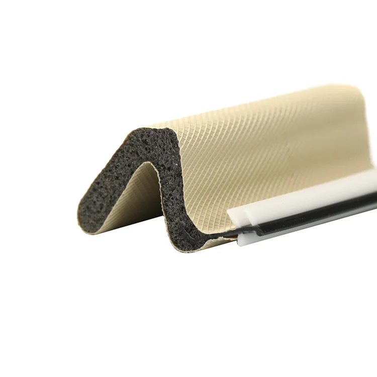 Super Elastic PU Foam Sealing Strip, V-Type Door Window Soundproof Strip, Insect-Proof, Windproof, Dustproof, Adhesive Backing