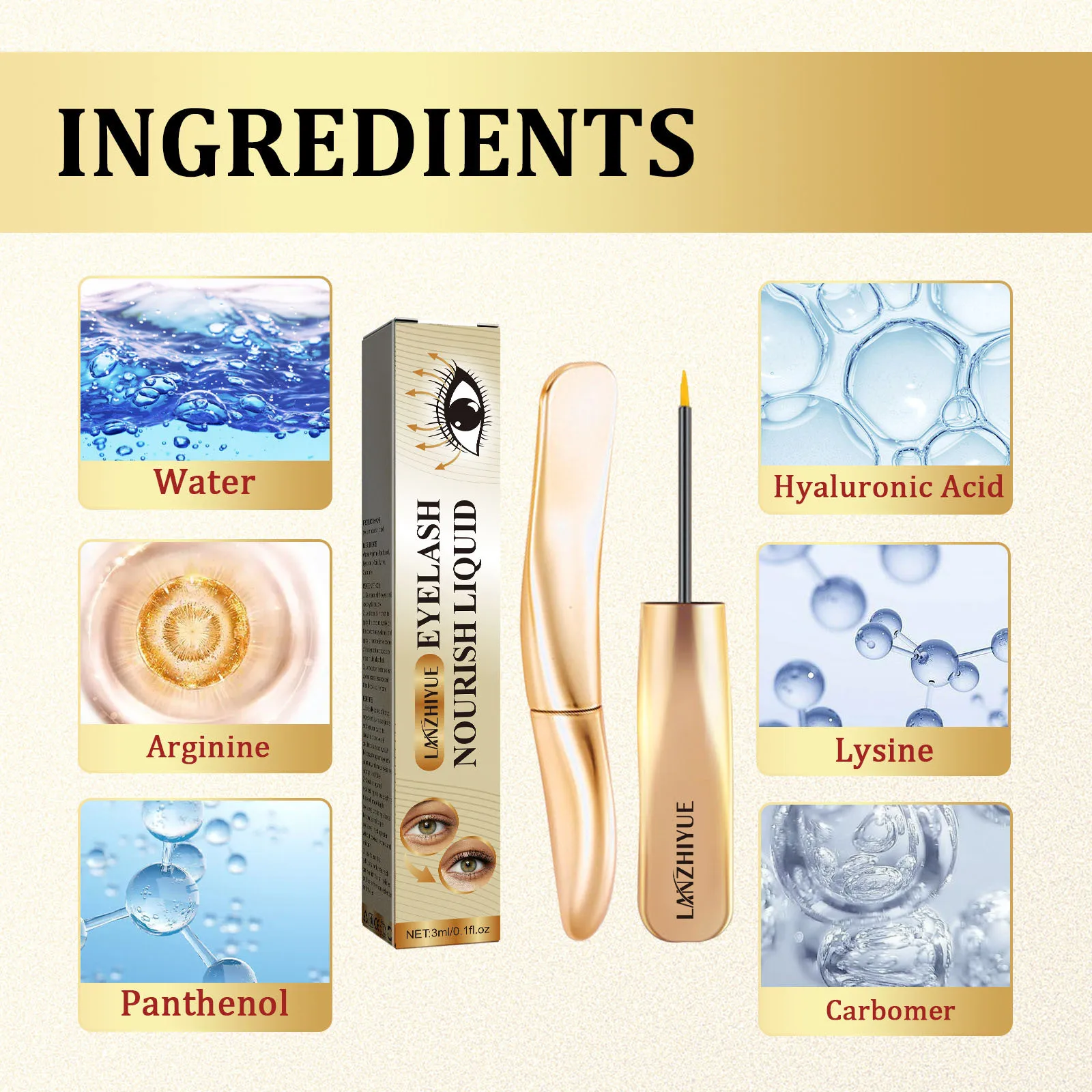 28 Tage schnelles Wimpernwachstumsserum, natürliches Wimpernverstärker, längere, dickere Augenbrauen, Lifting-Augenpflege, vollere Wimpernprodukte