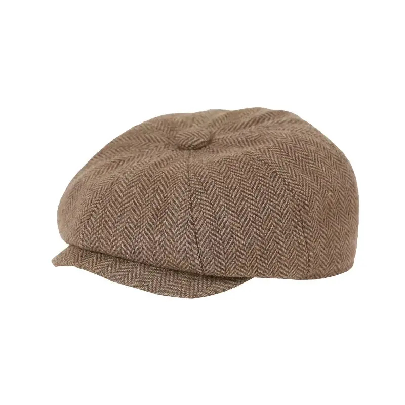 Kids Vintage Beret Cap,  Cute and Stylish Children's Newsboy Ca Retro and Tweed Newsboy Hat for Children - Image 12