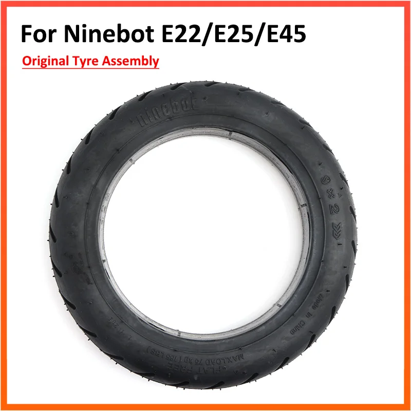 Original Tyre for Ninebot E22 E25 E45 Electric Scooter KickScooter 9*2 Front Rear Wheel Solid Tire Replacement Parts