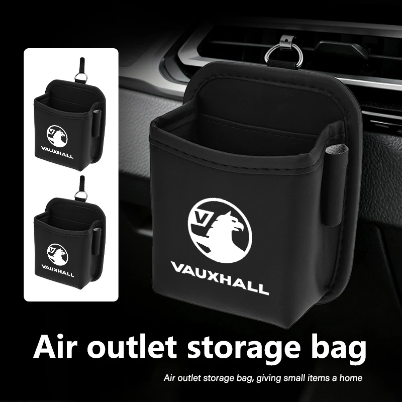 Caja de almacenamiento colgante Universal para coche, bolsa organizadora de llaves y teléfono para Vauxhall VXR8 Astra Zafira Vectra Tigra Corsa D G J H