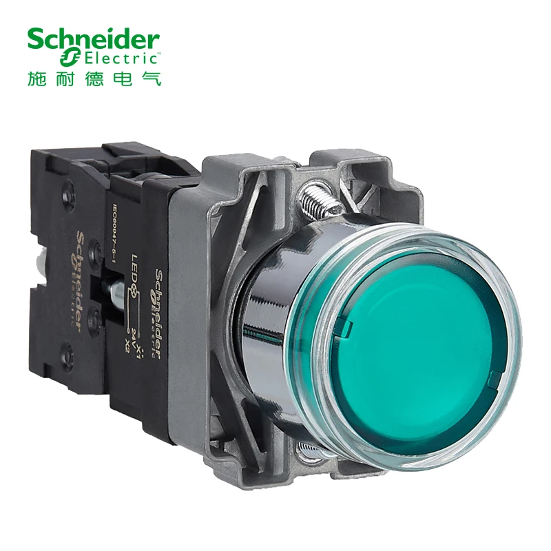 

Schneider Electric Self-Resetting Illuminated Green Normally Open Push Button Switch XB2BW33B1C 24V 220V XB2BW34M1C